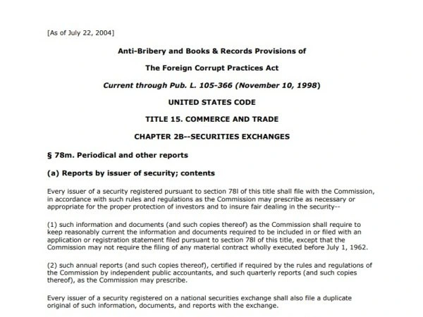 FCPA Document
