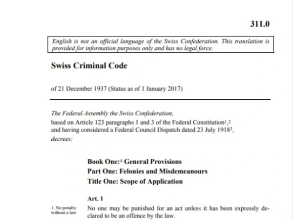 Swiss Criminal Code