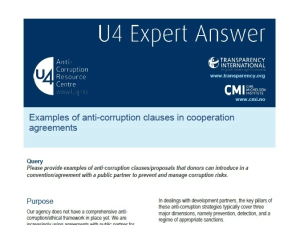 Anti-Corruption Clauses